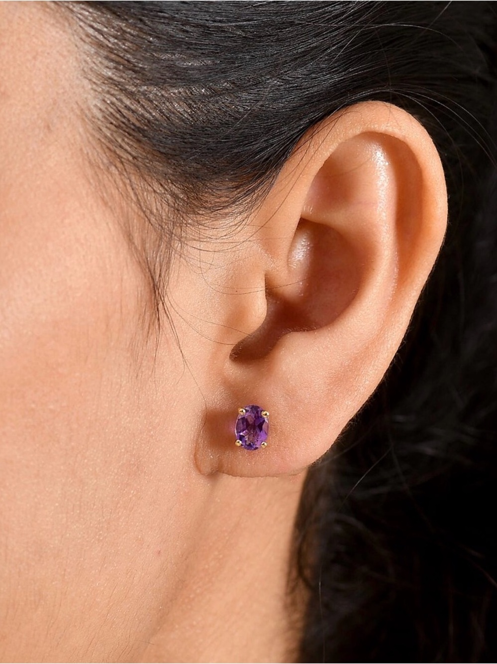 Moroccan Amethyst 1.5ctw 18k Vermeli Gold over Sterling Silver setting